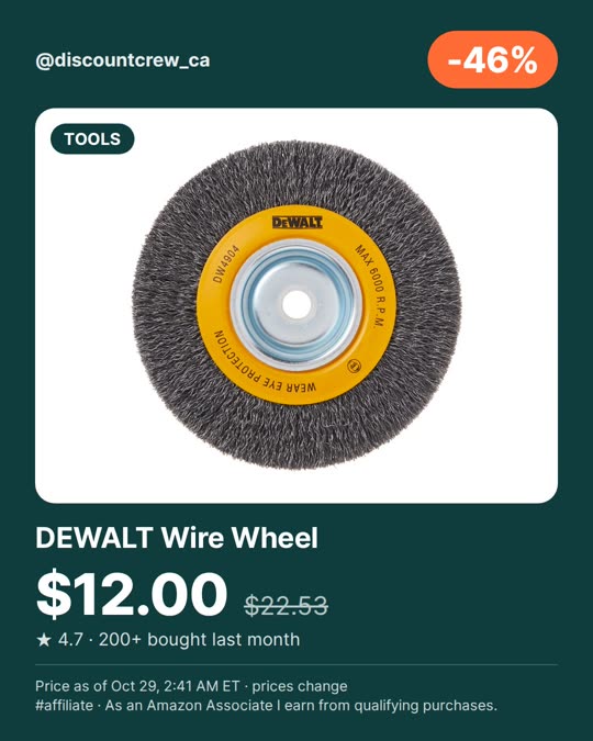 DEWALT Wire Wheel, expired