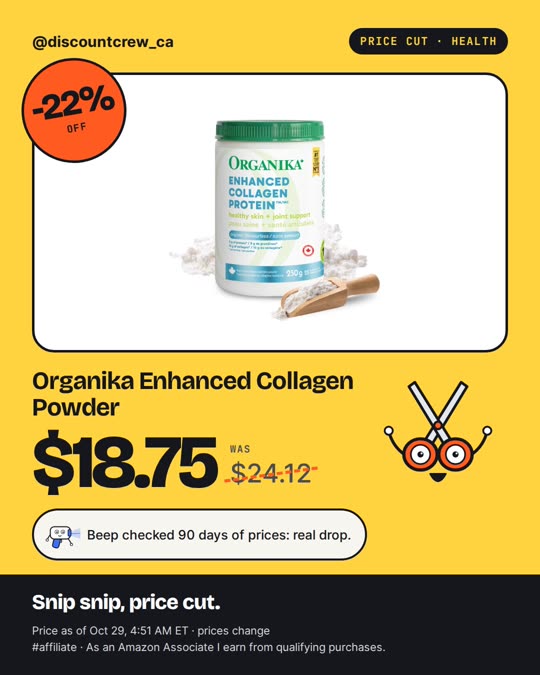 Organika Enhanced Collagen Powder, expired