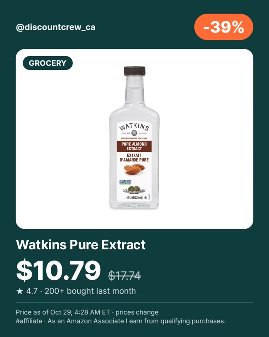 Watkins Pure Extract, -39%