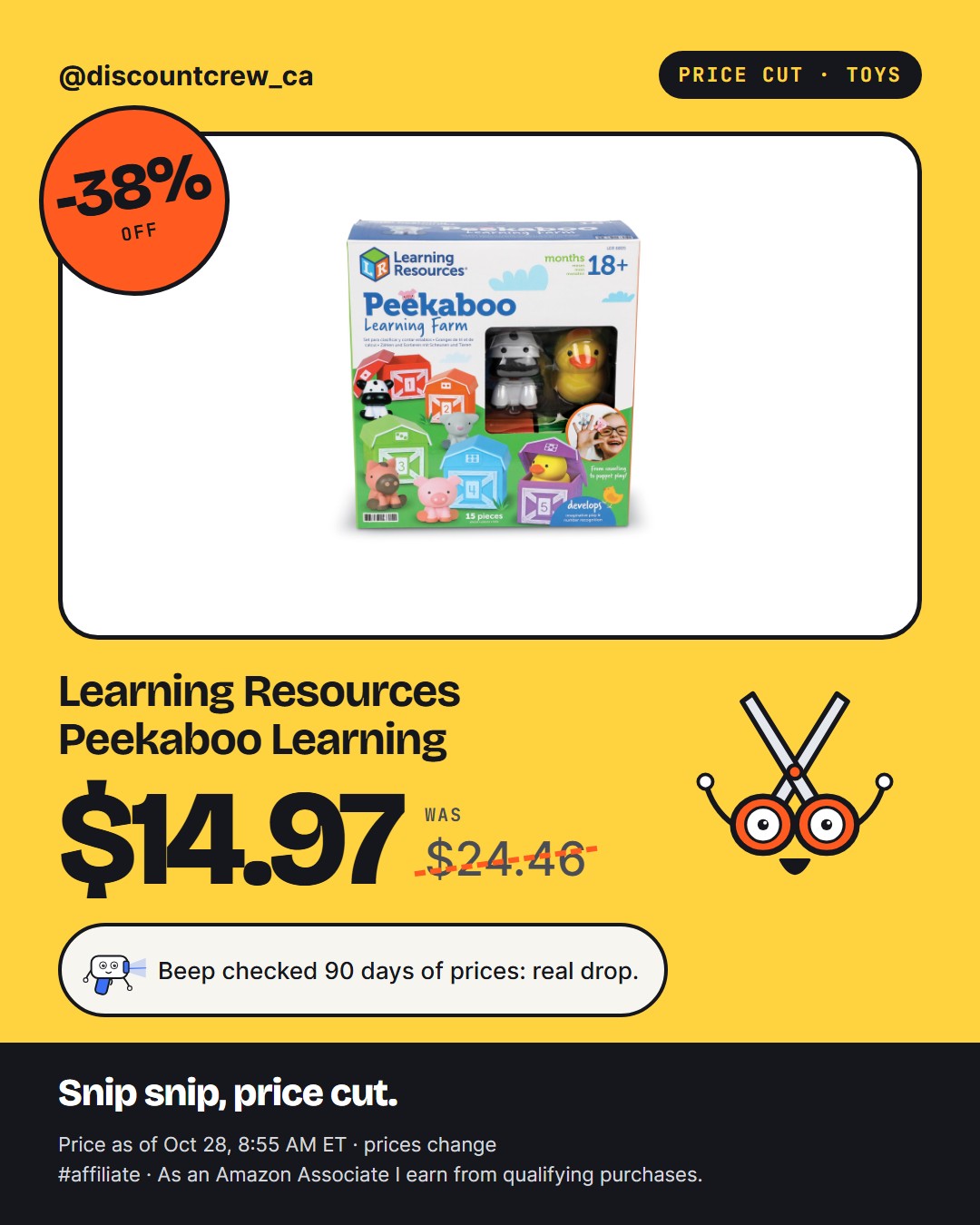 Learning Resources Peekaboo Learning, -38%