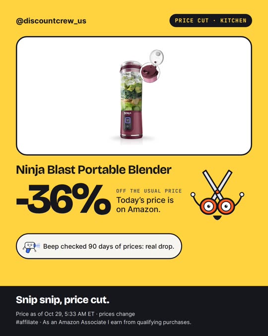 Ninja Blast Portable Blender, -36%