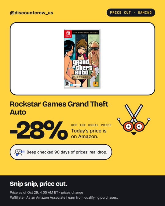 Rockstar Games Grand Theft Auto, -28%